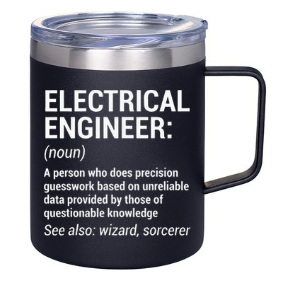 Electrical Engineer Definition Funny Engineering 12oz Stainless Steel Coffee Mug