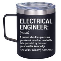 Electrical Engineer Definition Funny Engineering 12oz Stainless Steel Coffee Mug