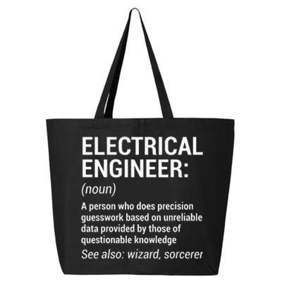 Electrical Engineer Definition Funny Engineering 25L Jumbo Tote