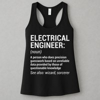 Electrical Engineer Definition Funny Engineering Womens Tank Top