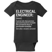 Electrical Engineer Definition Funny Engineering Baby Bodysuit