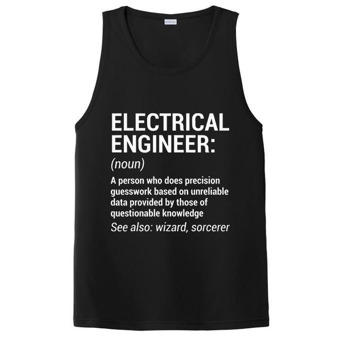 Electrical Engineer Definition Funny Engineering PosiCharge Competitor Tank