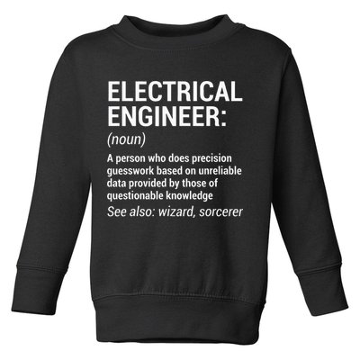 Electrical Engineer Definition Funny Engineering Toddler Sweatshirt