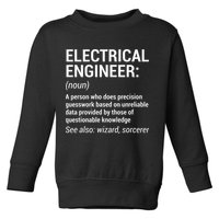 Electrical Engineer Definition Funny Engineering Toddler Sweatshirt