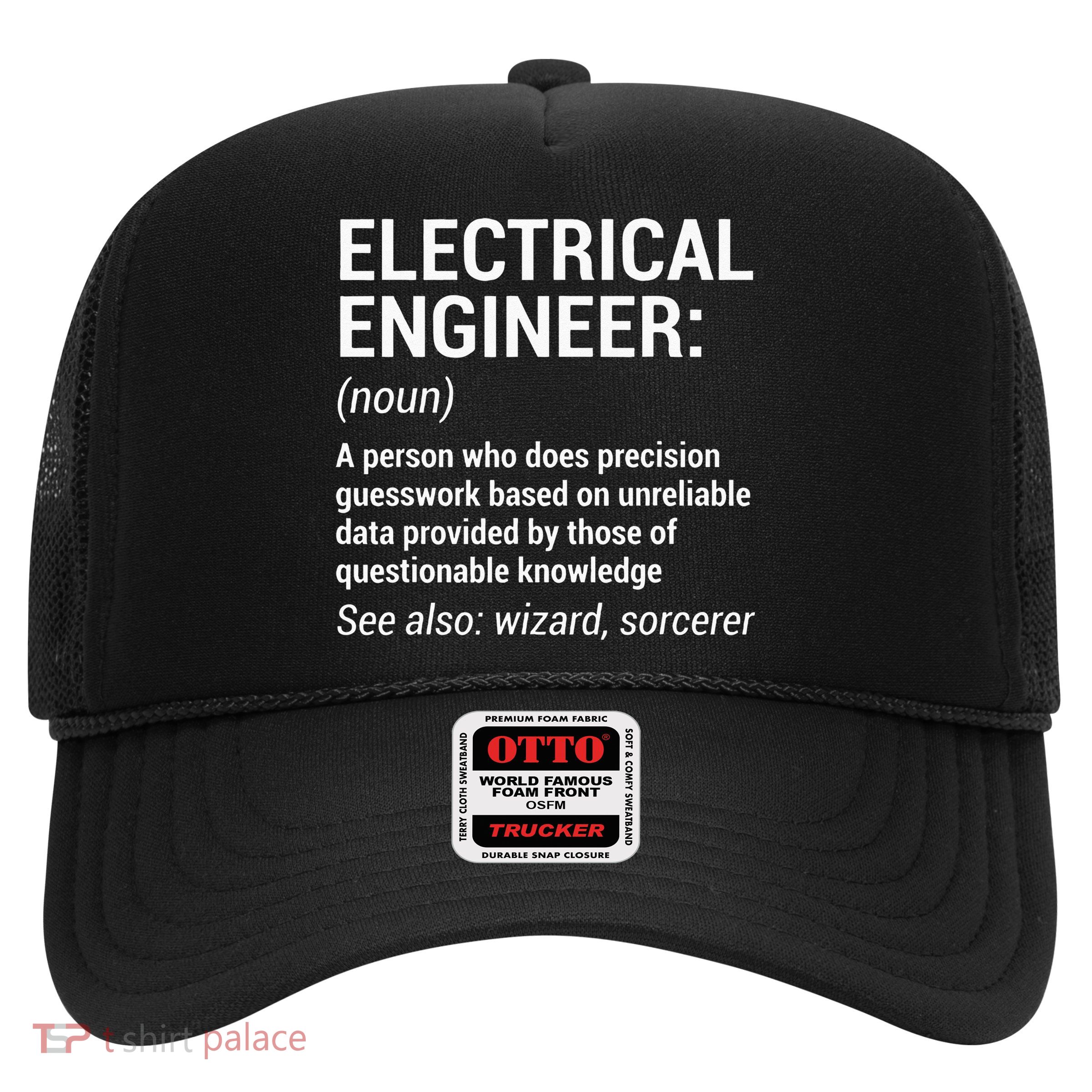Electrical Engineer Definition Funny Engineering Trucker Hat
