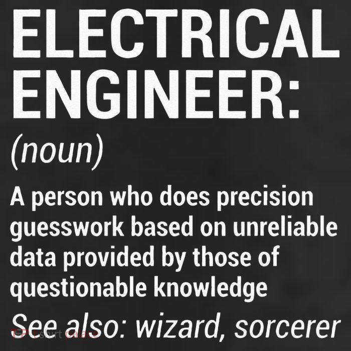 Electrical Engineer Definition Funny Engineering Golf Towel
