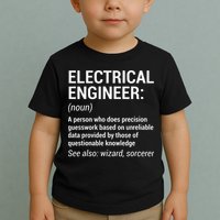 Electrical Engineer Definition Funny Engineering Toddler T-Shirt