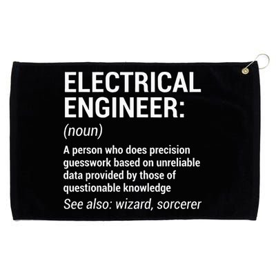 Electrical Engineer Definition Funny Engineering Grommeted Golf Towel
