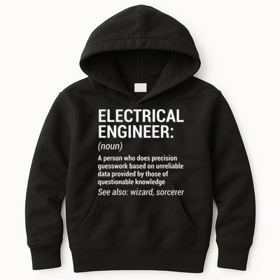 Electrical Engineer Definition Funny Engineering Kids Hoodie