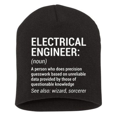 Electrical Engineer Definition Funny Engineering Short Acrylic Beanie