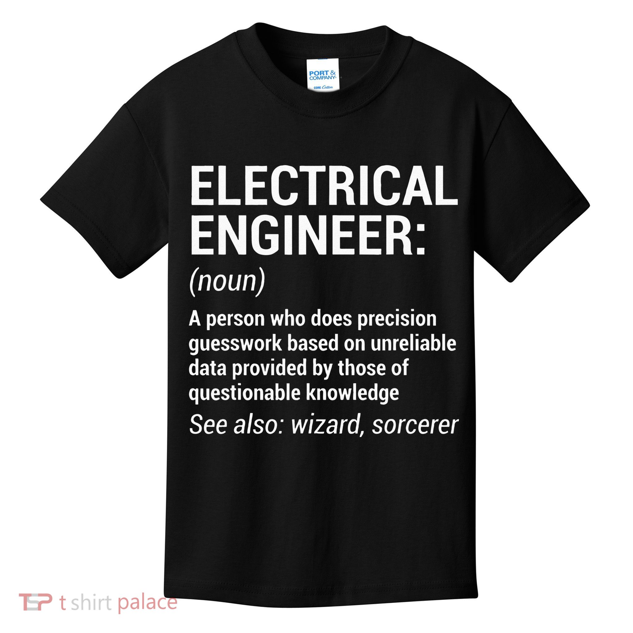 Electrical Engineer Definition Funny Engineering Kids T-Shirt