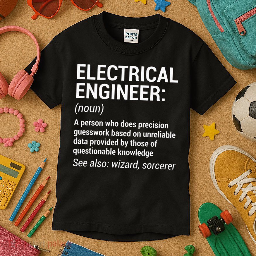 Electrical Engineer Definition Funny Engineering Kids T-Shirt