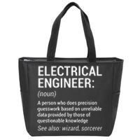 Electrical Engineer Definition Funny Engineering Zip Tote Bag