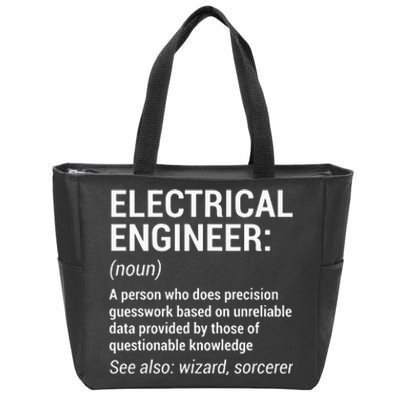 Electrical Engineer Definition Funny Engineering Zip Tote Bag