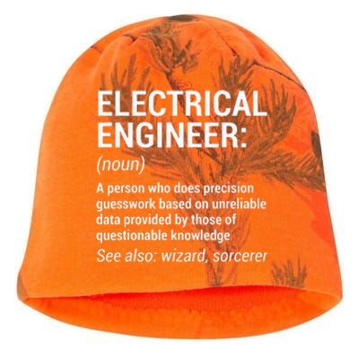 Electrical Engineer Definition Funny Engineering Kati - Camo Knit Beanie