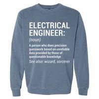 Electrical Engineer Definition Funny Engineering Garment-Dyed Sweatshirt