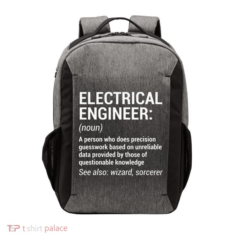 Electrical Engineer Definition Funny Engineering Vector Backpack