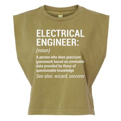 Electrical Engineer Definition Funny Engineering Garment-Dyed Women's Muscle Tee