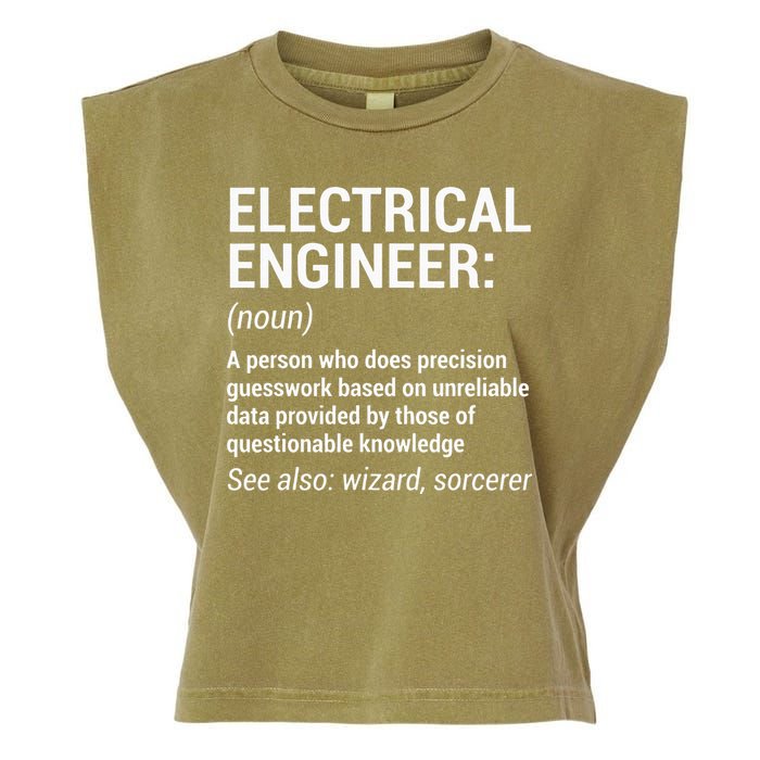 Electrical Engineer Definition Funny Engineering Garment-Dyed Women's Muscle Tee