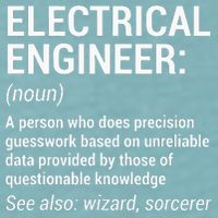 Electrical Engineer Definition Funny Engineering Sueded Cloud Jersey T-Shirt