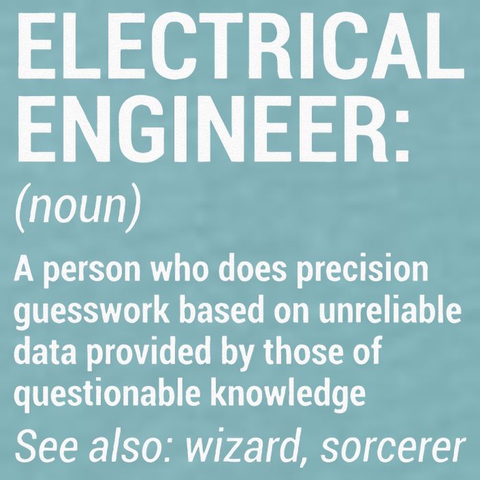 Electrical Engineer Definition Funny Engineering Sueded Cloud Jersey T-Shirt