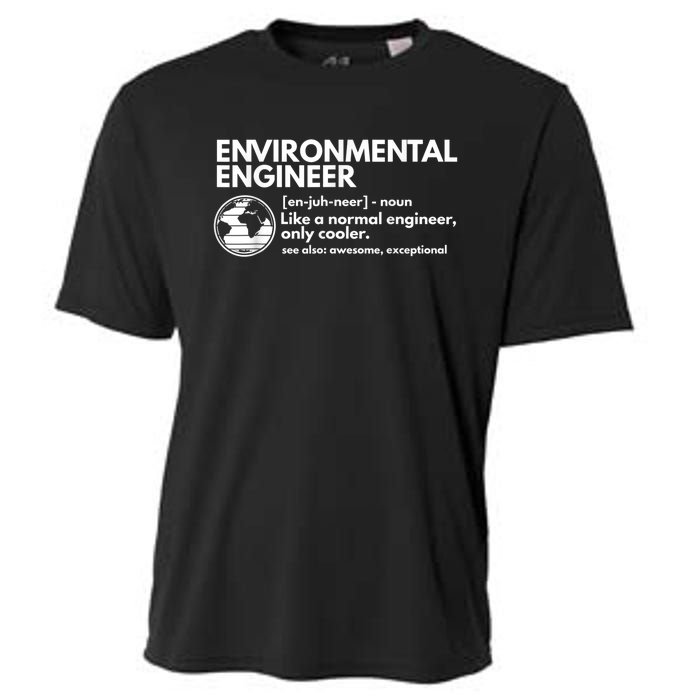 Environmental Engineer Definition Funny Engineering Cooling Performance Crew T-Shirt