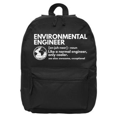 Environmental Engineer Definition Funny Engineering 16 in Basic Backpack