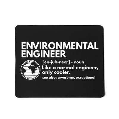 Environmental Engineer Definition Funny Engineering Mousepad