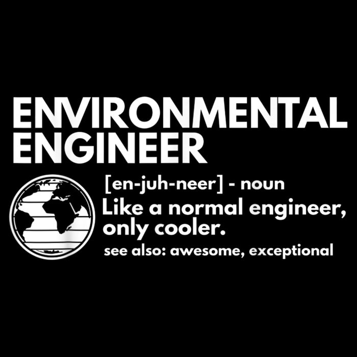 Environmental Engineer Definition Funny Engineering Cooling Performance Long Sleeve Crew