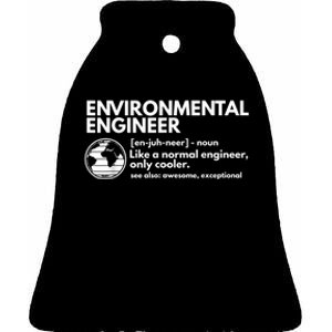 Environmental Engineer Definition Funny Engineering Ceramic Bell Ornament