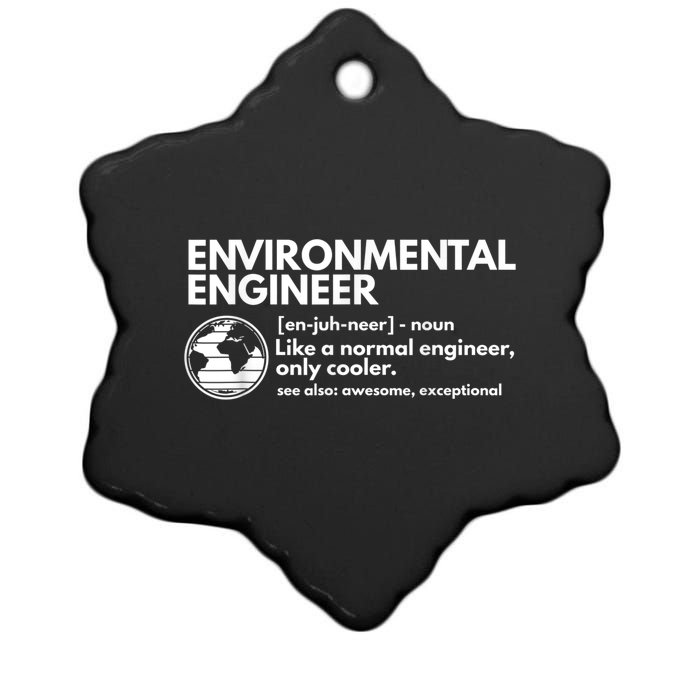 Environmental Engineer Definition Funny Engineering Ceramic Star Ornament