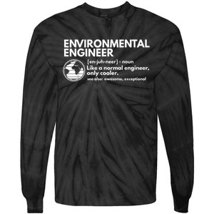 Environmental Engineer Definition Funny Engineering Tie-Dye Long Sleeve Shirt