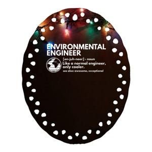 Environmental Engineer Definition Funny Engineering Ceramic Oval Ornament