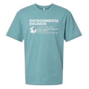 Environmental Engineer Definition Funny Engineering Sueded Cloud Jersey T-Shirt