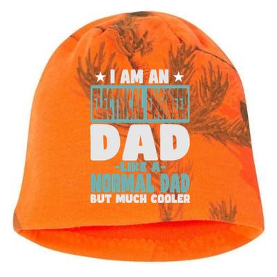 Electrical Engineer Dad Cooler Than Normal Funny Gift Kati - Camo Knit Beanie