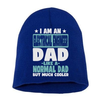 Electrical Engineer Dad Cooler Than Normal Funny Gift Short Acrylic Beanie