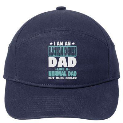 Electrical Engineer Dad Cooler Than Normal Funny Gift 7-Panel Snapback Hat