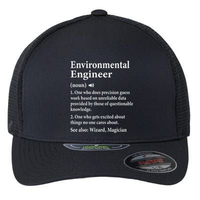 Environmental Engineer Definition Funny Engineer Graduation Flexfit Unipanel Trucker Cap