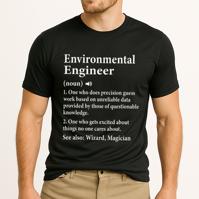 Environmental Engineer Definition Funny Engineer Graduation Performance Shirt