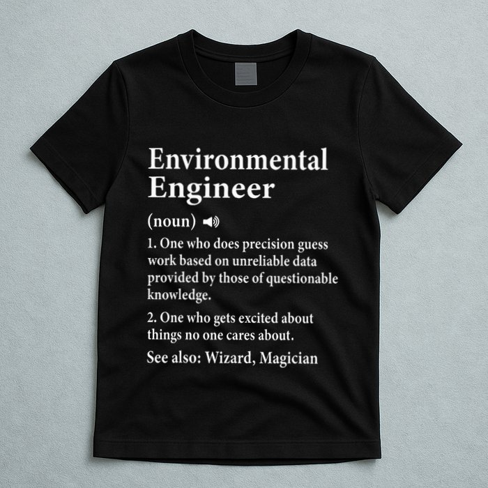 Environmental Engineer Definition Funny Engineer Graduation T-Shirt
