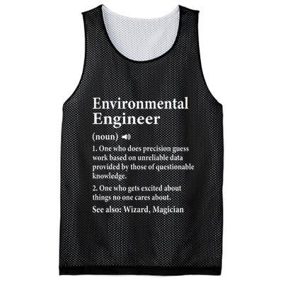 Environmental Engineer Definition Funny Engineer Graduation Mesh Reversible Basketball Jersey Tank