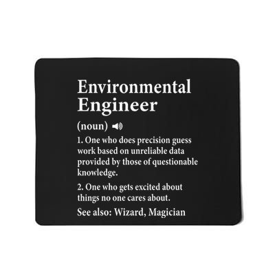 Environmental Engineer Definition Funny Engineer Graduation Mousepad