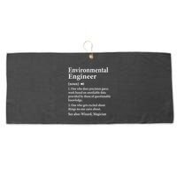 Environmental Engineer Definition Funny Engineer Graduation Large Microfiber Waffle Golf Towel