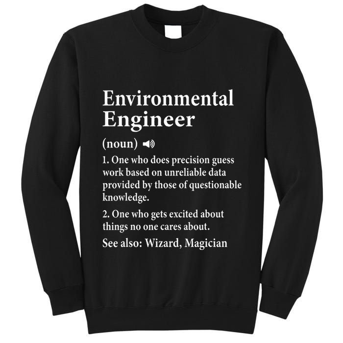 Environmental Engineer Definition Funny Engineer Graduation Tall Sweatshirt