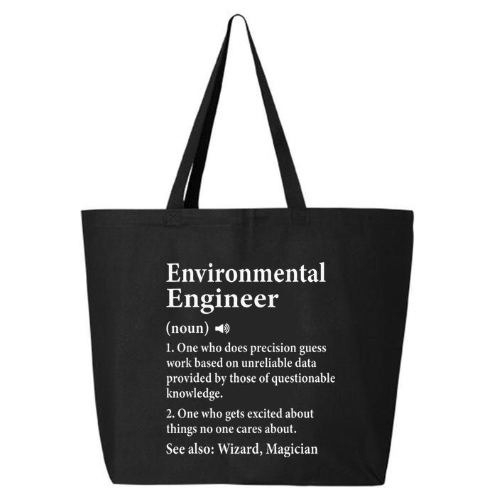 Environmental Engineer Definition Funny Engineer Graduation 25L Jumbo Tote