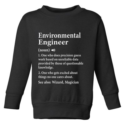 Environmental Engineer Definition Funny Engineer Graduation Toddler Sweatshirt