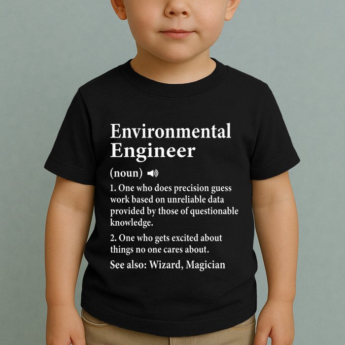 Environmental Engineer Definition Funny Engineer Graduation Toddler T-Shirt