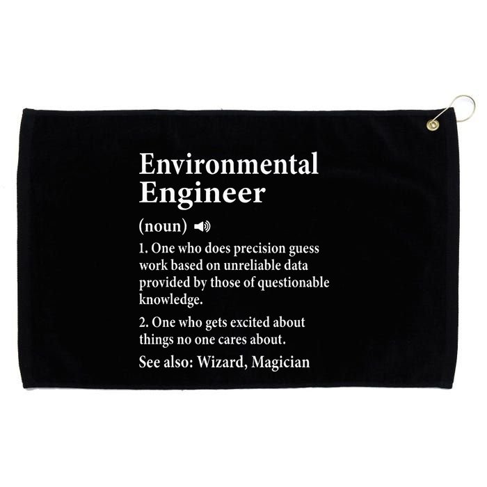 Environmental Engineer Definition Funny Engineer Graduation Grommeted Golf Towel