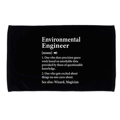 Environmental Engineer Definition Funny Engineer Graduation Microfiber Hand Towel