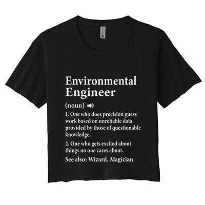 Environmental Engineer Definition Funny Engineer Graduation Crop Top